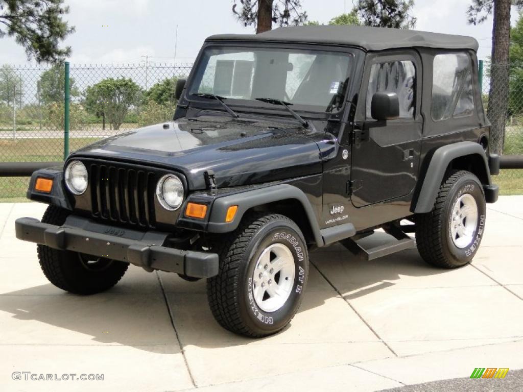 Black 2006 Jeep Wrangler SE 4x4 Exterior Photo #48613382