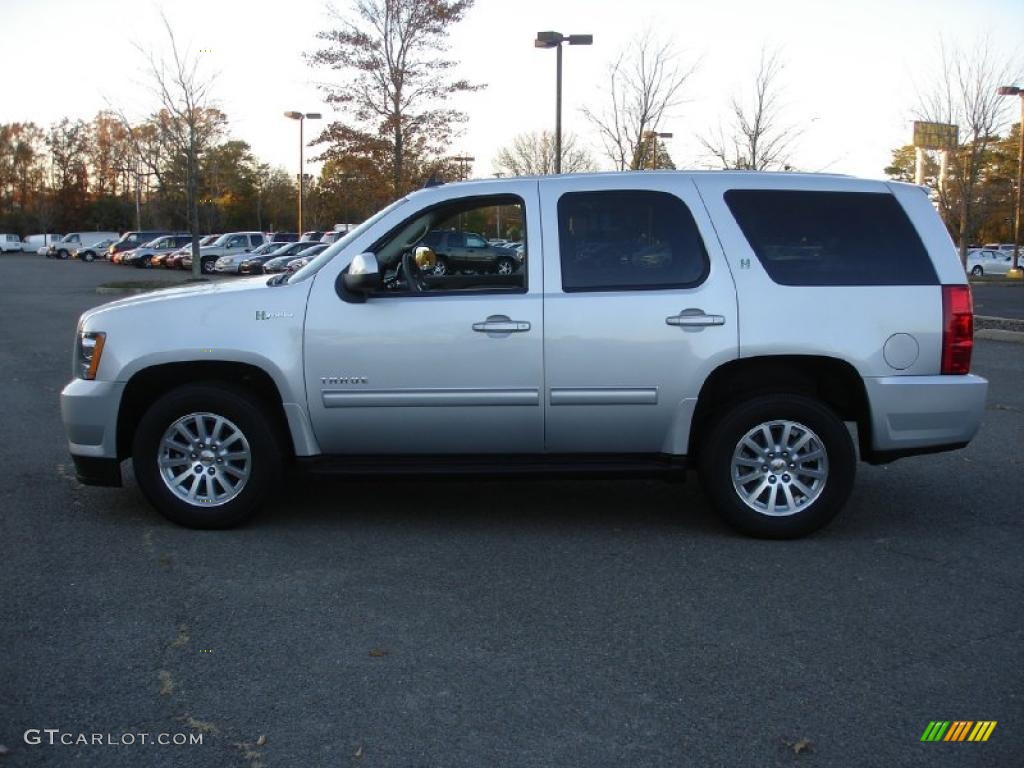 Sheer Silver Metallic 2011 Chevrolet Tahoe Hybrid 4x4 Exterior Photo #48613808