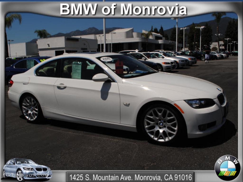 2008 3 Series 328i Coupe - Alpine White / Black photo #1