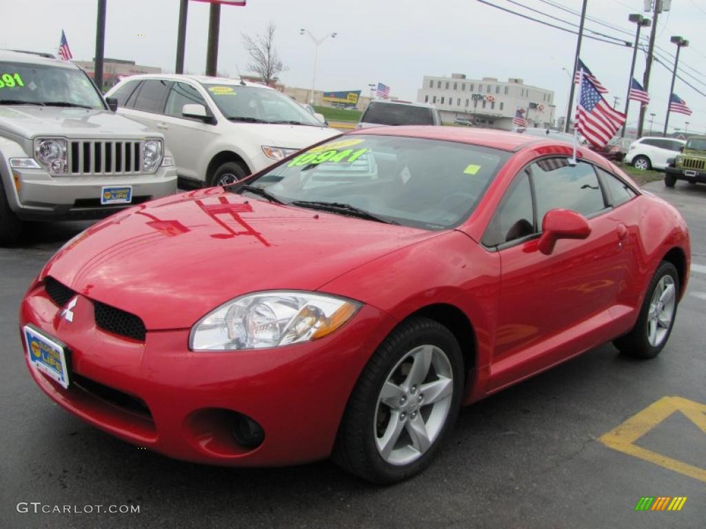 2007 Eclipse GS Coupe - Pure Red / Dark Charcoal photo #1