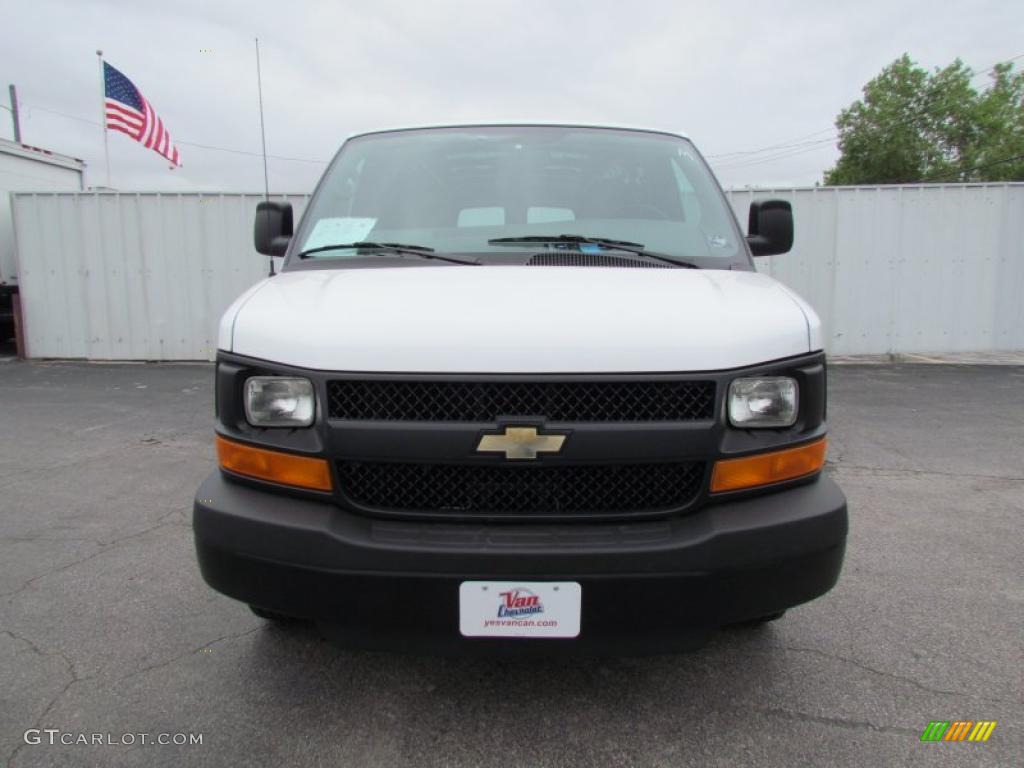 2011 Express 2500 Cargo Van - Summit White / Medium Pewter photo #2