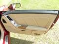 Cashmere/Ebony 2009 Cadillac XLR Platinum Roadster Door Panel