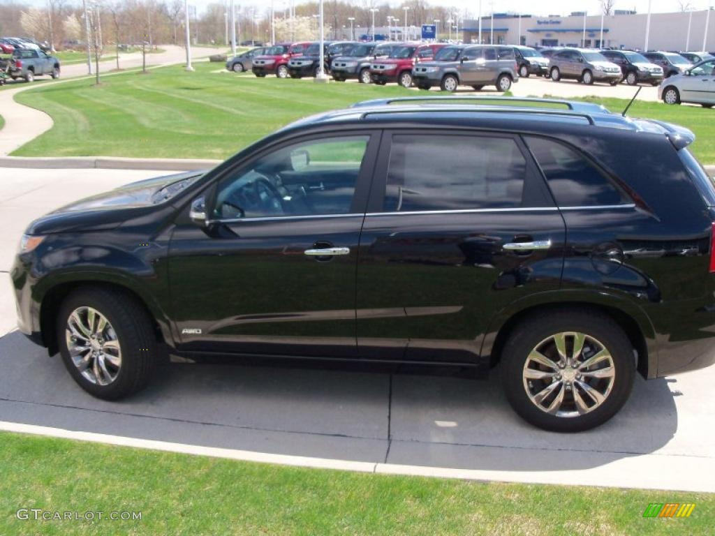 2011 Sorento SX V6 AWD - Ebony Black / Gray photo #6