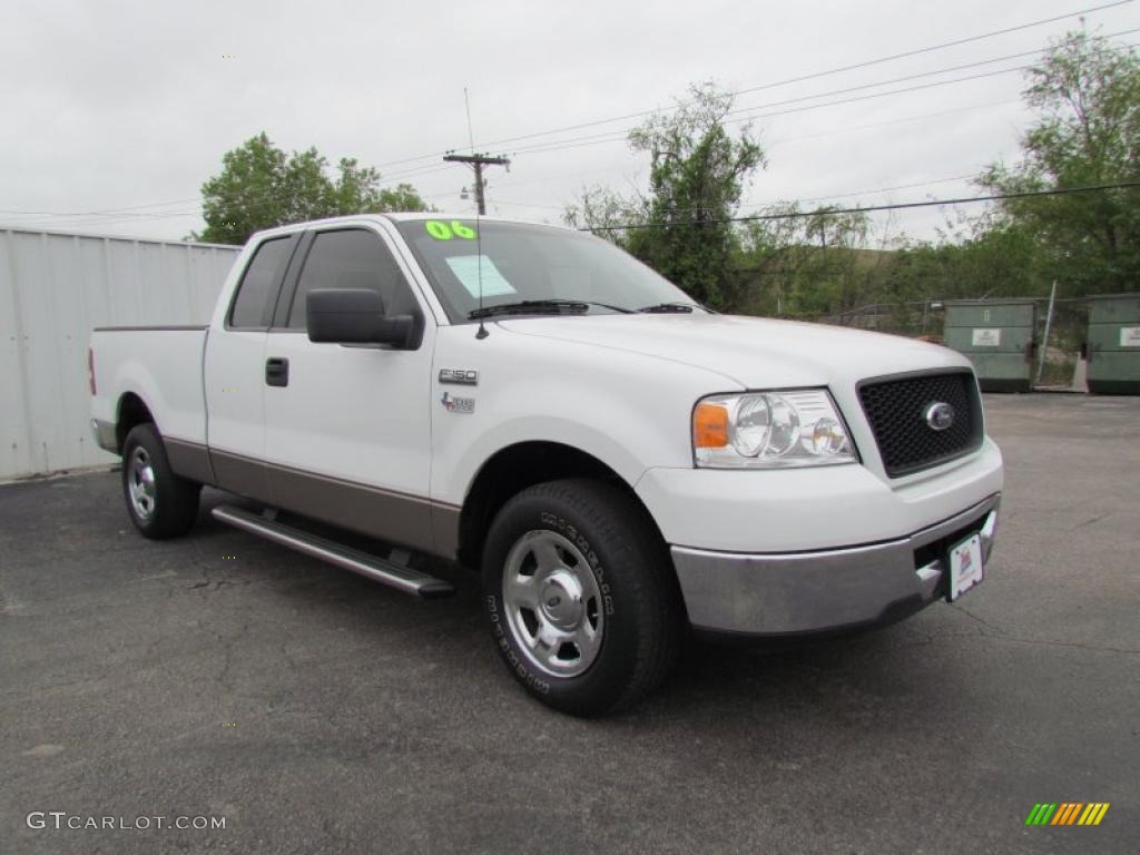 2006 F150 XLT SuperCab - Oxford White / Tan photo #1