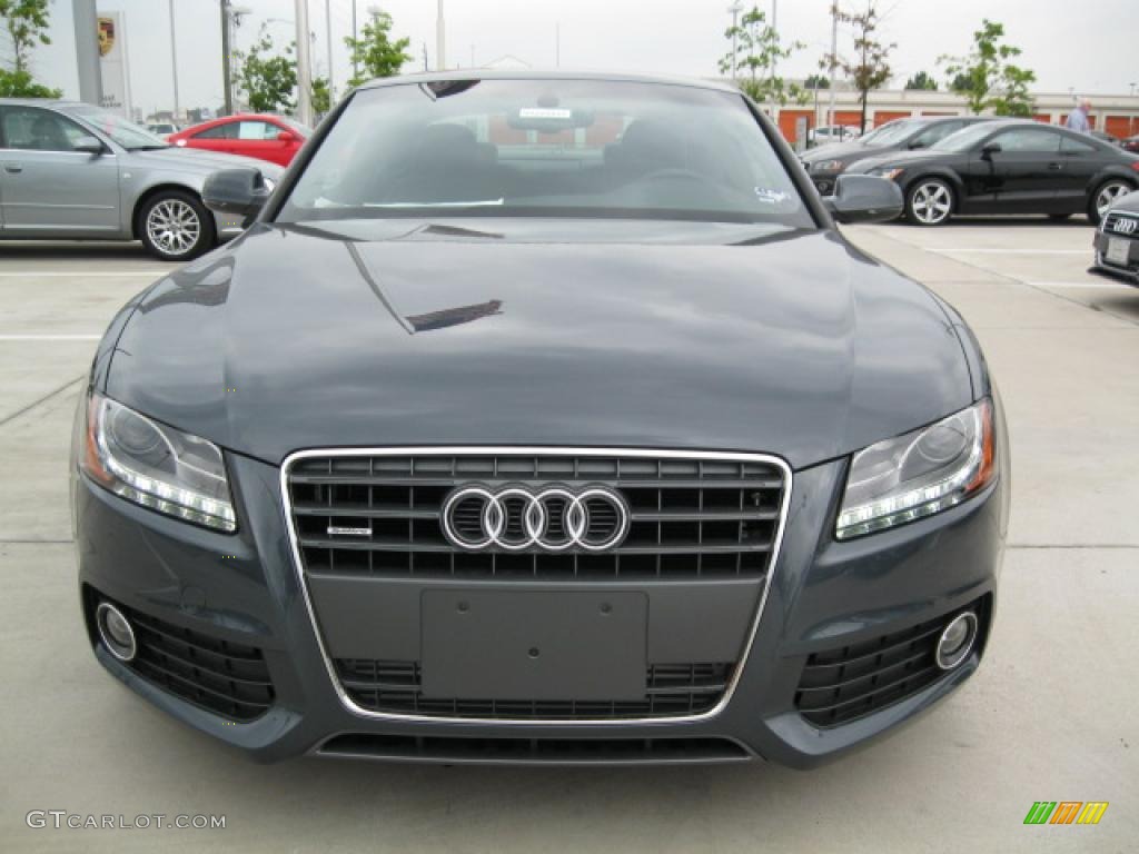2011 A5 2.0T quattro Coupe - Meteor Grey Pearl Effect / Black photo #2