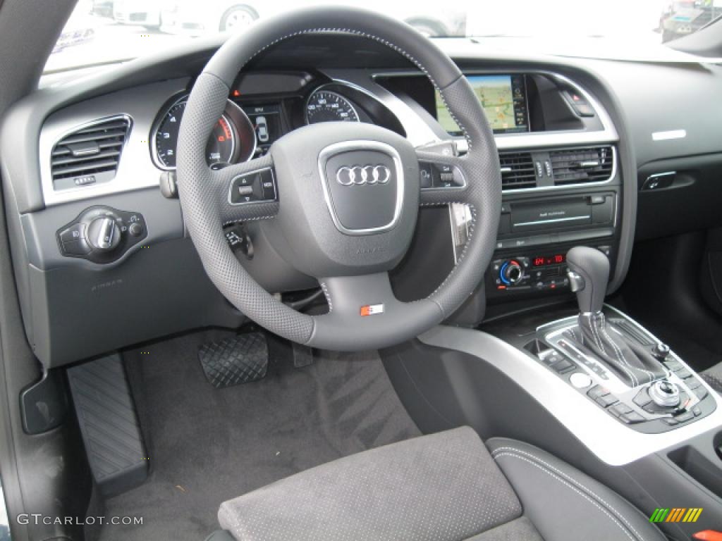 Black Interior 2011 Audi A5 2.0T quattro Coupe Photo #48616946
