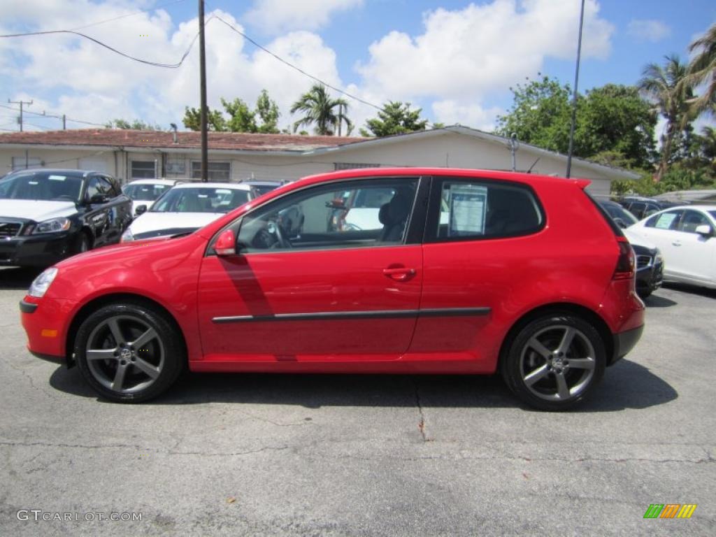 Tornado Red 2008 Volkswagen Rabbit 2 Door Exterior Photo #48617847