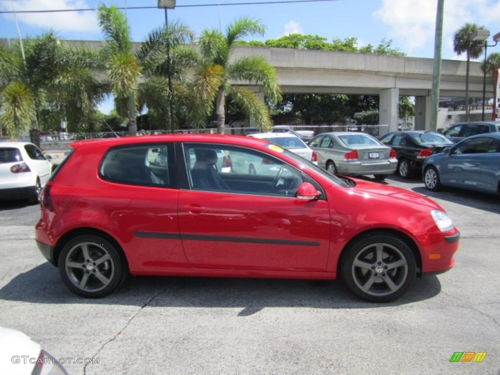 Tornado Red 2008 Volkswagen Rabbit 2 Door Exterior Photo #48617906