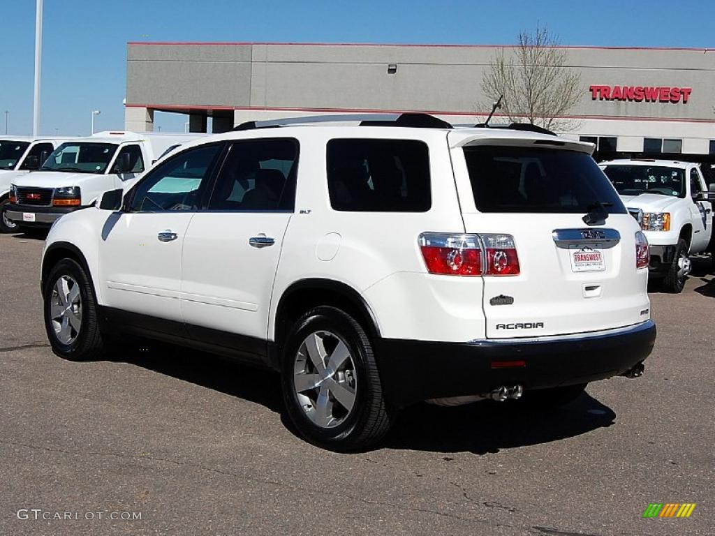 2011 Acadia SLT AWD - Summit White / Cashmere photo #4