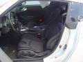 Black Cloth 2009 Nissan 370Z Sport Coupe Interior Color