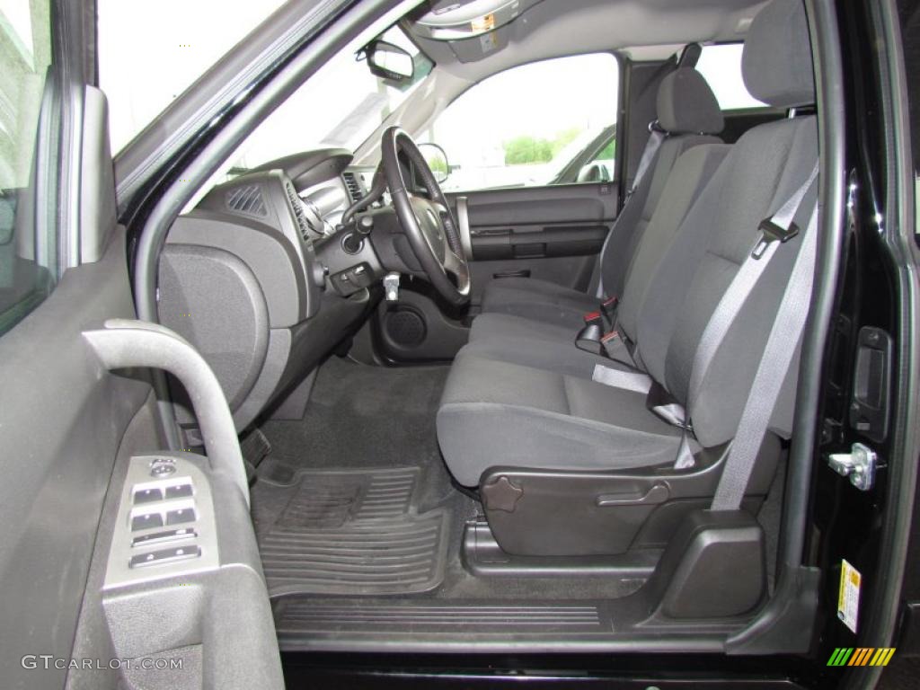 Ebony Interior 2008 Chevrolet Silverado 1500 LT Extended Cab 4x4 Photo #48620279