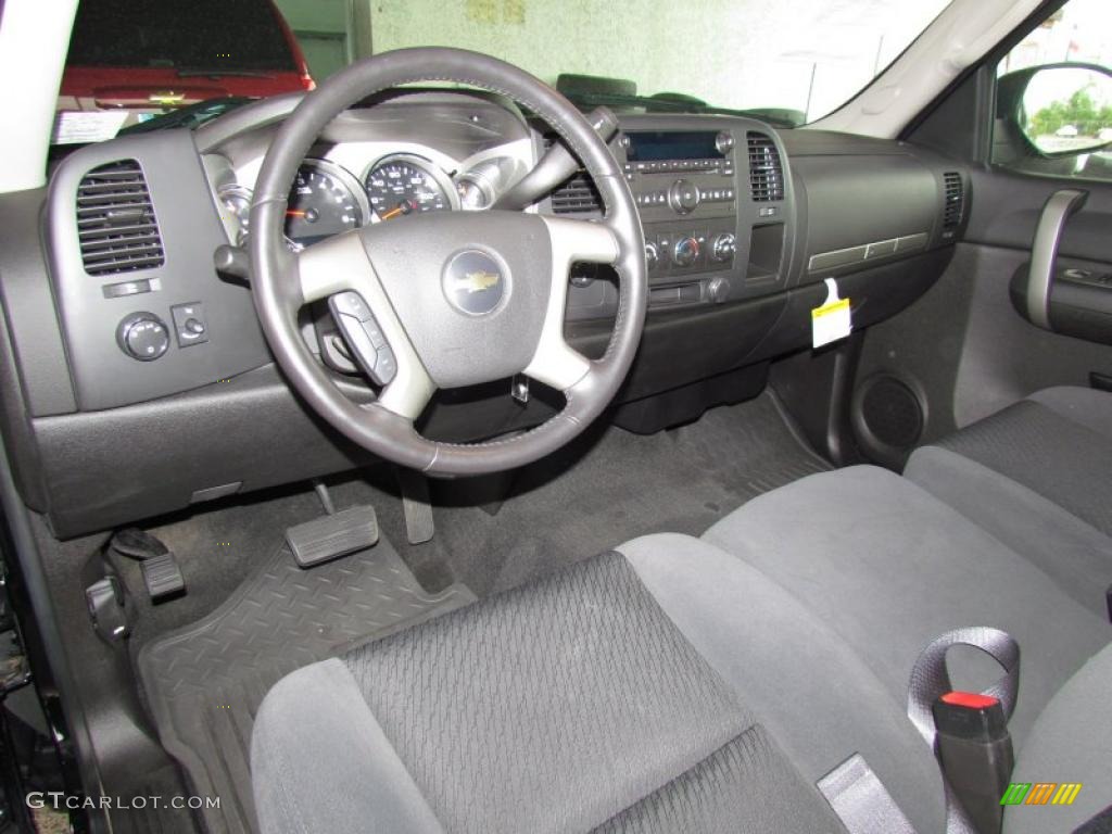 Ebony Interior 2008 Chevrolet Silverado 1500 LT Extended Cab 4x4 Photo #48620360