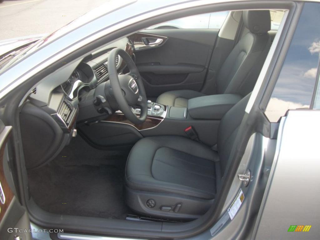 Black Interior 2012 Audi A7 3.0T quattro Premium Photo #48620594