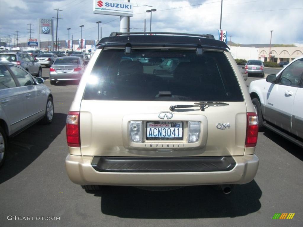 2001 QX4  - Tuscan Beige Metallic / Stone Beige photo #6