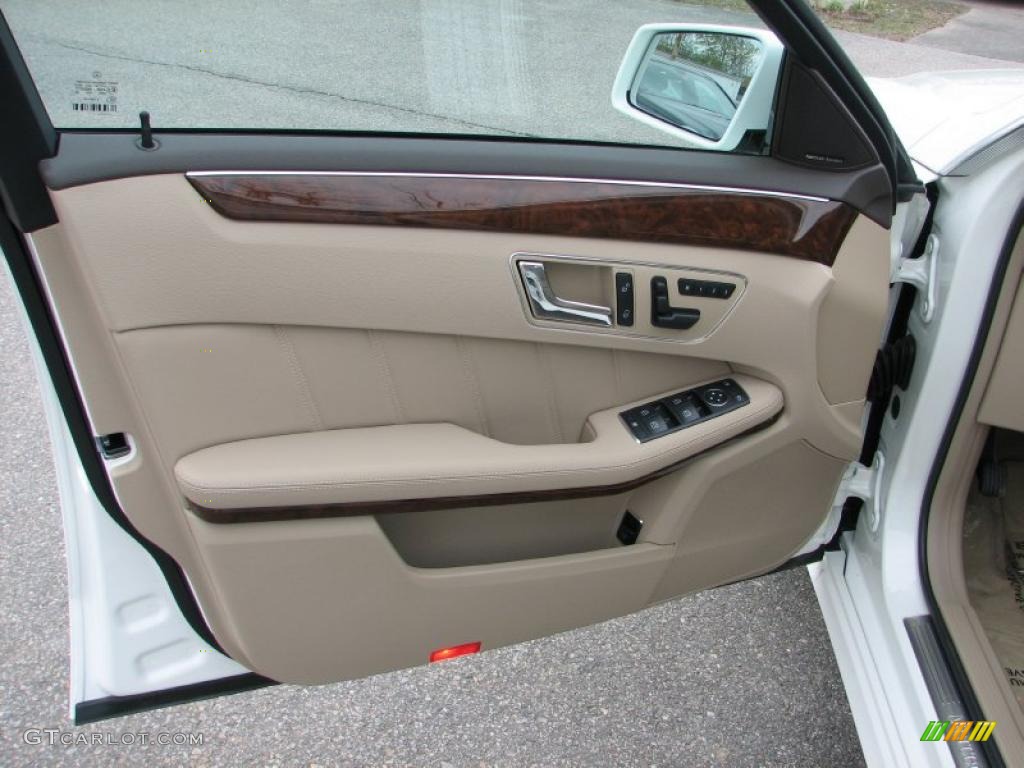 2011 E 350 4Matic Sedan - Arctic White / Almond/Mocha photo #8