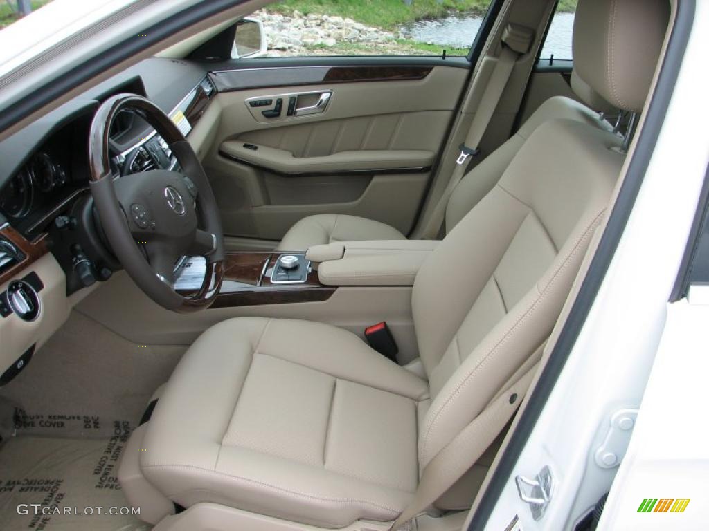 Almond/Mocha Interior 2011 Mercedes-Benz E 350 4Matic Sedan Photo #48621975