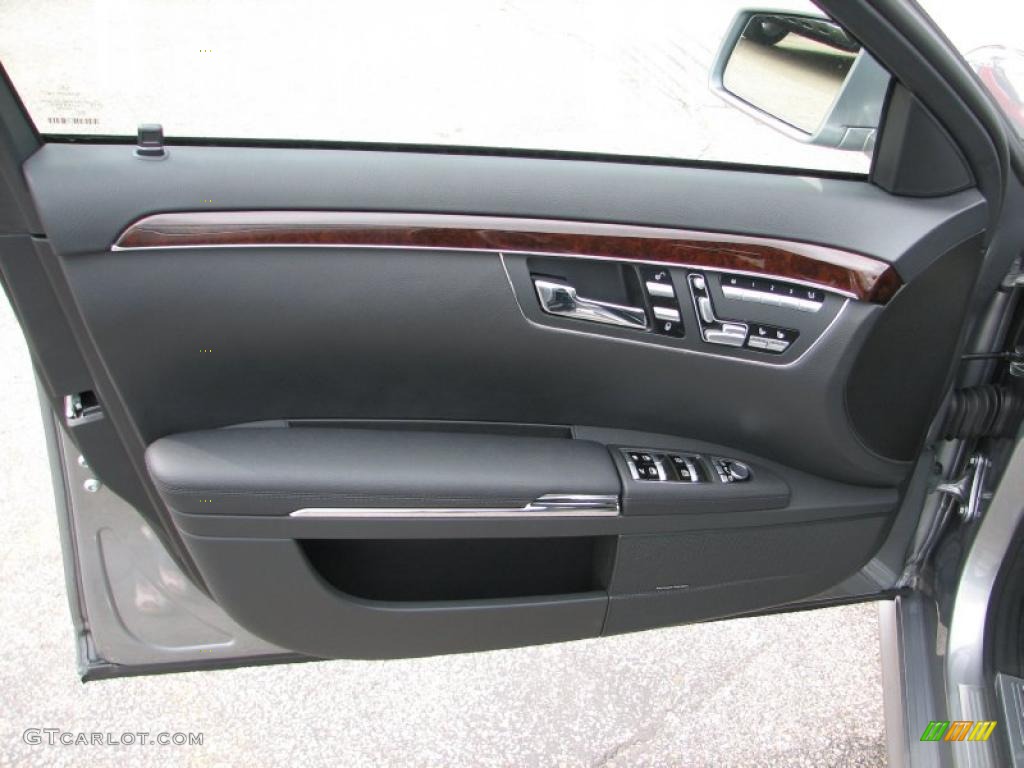 2011 Mercedes-Benz S 550 4Matic Sedan Black Door Panel Photo #48622409