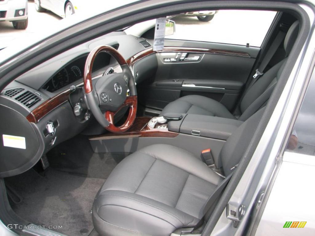 Black Interior 2011 Mercedes-Benz S 550 4Matic Sedan Photo #48622424