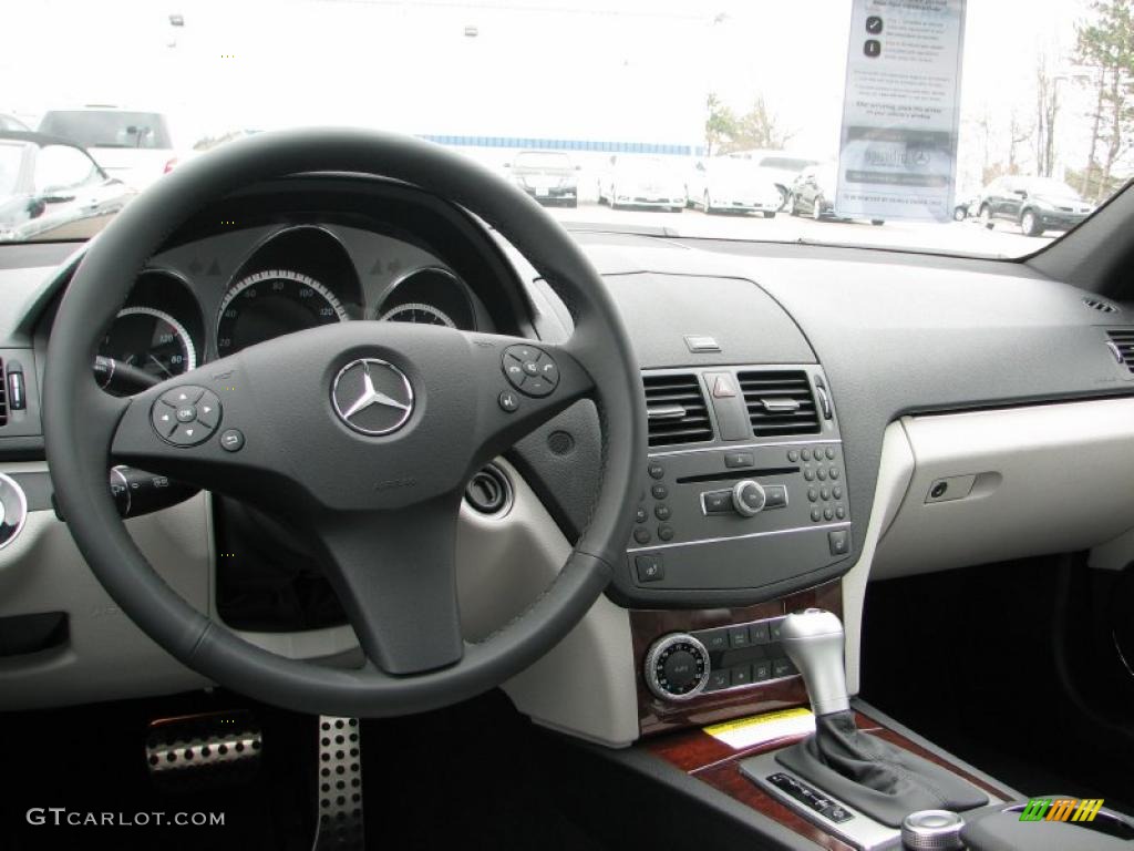 2011 Mercedes-Benz C 300 Sport 4Matic Grey/Black Dashboard Photo #48622565
