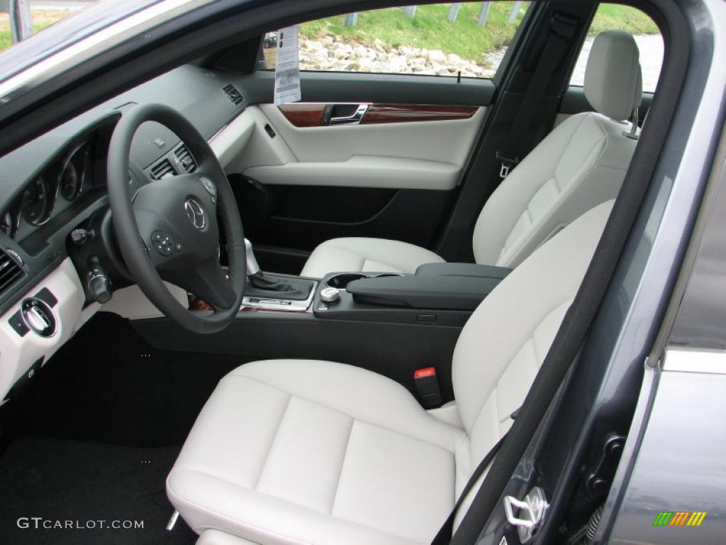 Grey/Black Interior 2011 Mercedes-Benz C 300 Sport 4Matic Photo #48622601