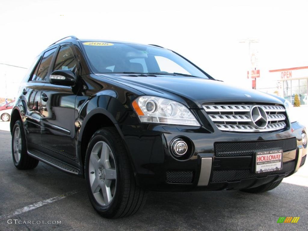 Black 2008 Mercedes-Benz ML 550 4Matic Exterior Photo #48623261