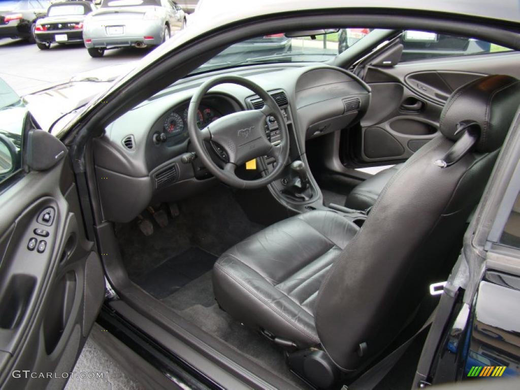 Dark Charcoal Interior 2004 Ford Mustang Roush Stage 1 Coupe Photo #48623685
