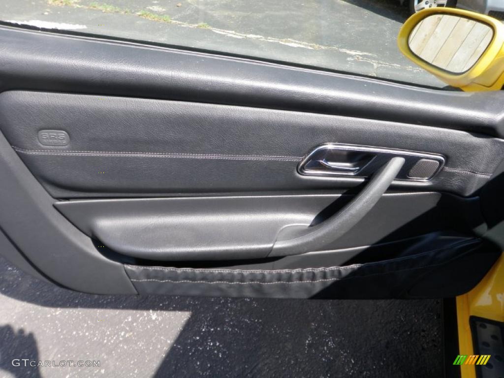 1998 Mercedes-Benz SLK 230 Kompressor Roadster Charcoal Door Panel Photo #48623916