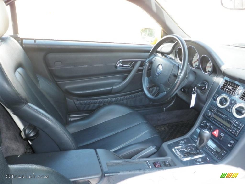 Charcoal Interior 1998 Mercedes-Benz SLK 230 Kompressor Roadster Photo #48624069