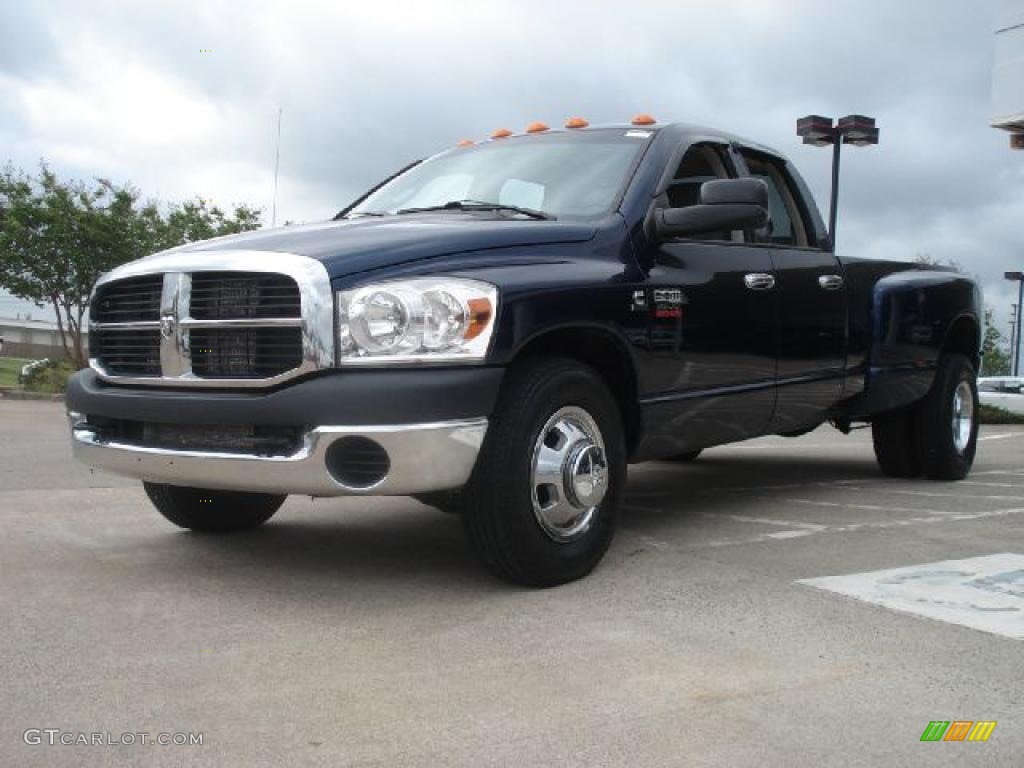 2008 Ram 3500 ST Quad Cab Dually - Patriot Blue Pearl / Medium Slate Gray photo #6