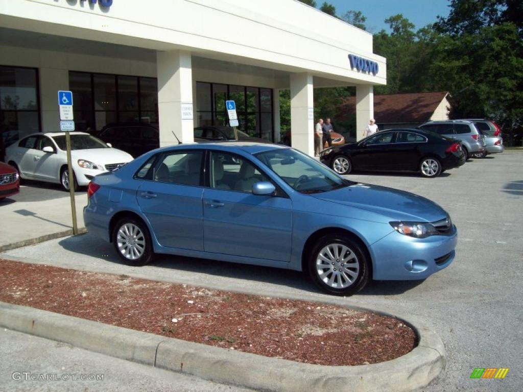 2011 Impreza 2.5i Premium Sedan - Sky Blue Pearl / Ivory photo #8