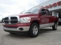 2007 Inferno Red Crystal Pearl Dodge Ram 1500 SLT Quad Cab  photo #7