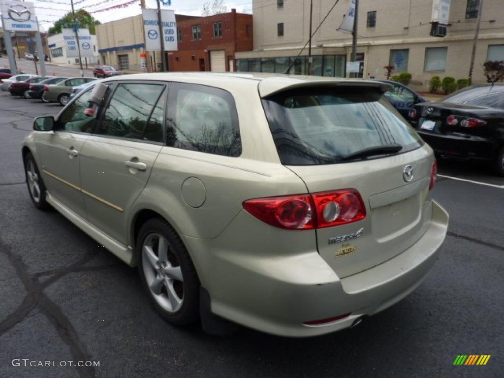 2004 MAZDA6 s Sport Wagon - Pebble Ash Metallic / Beige photo #3