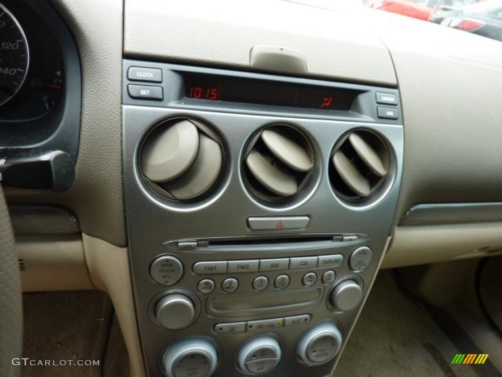 2004 MAZDA6 s Sport Wagon - Pebble Ash Metallic / Beige photo #9