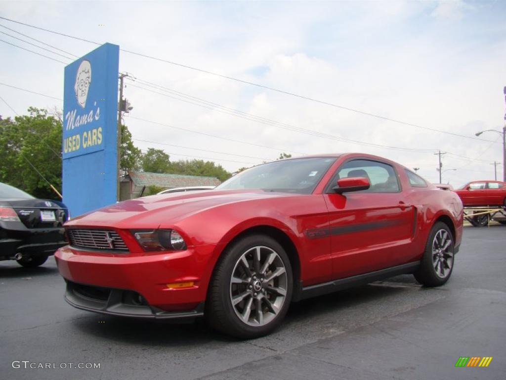2011 Mustang GT/CS California Special Coupe - Red Candy Metallic / CS Charcoal Black/Carbon photo #4