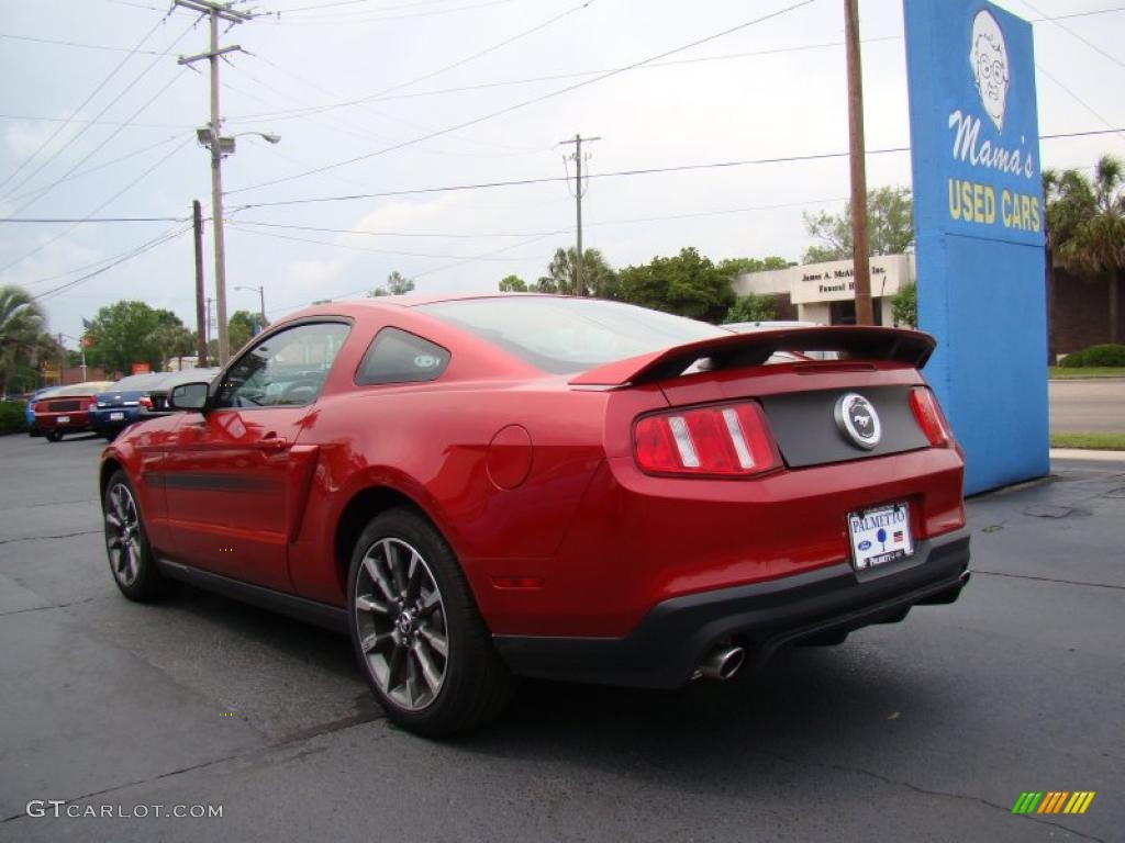 2011 Mustang GT/CS California Special Coupe - Red Candy Metallic / CS Charcoal Black/Carbon photo #6