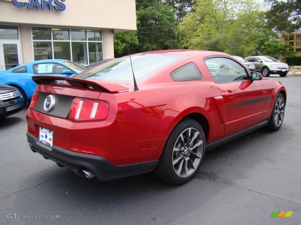 2011 Mustang GT/CS California Special Coupe - Red Candy Metallic / CS Charcoal Black/Carbon photo #8