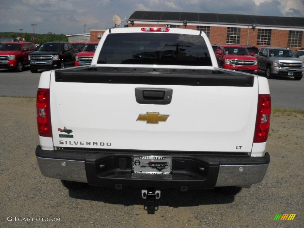 2011 Silverado 1500 LT Extended Cab 4x4 - Summit White / Light Titanium/Ebony photo #3