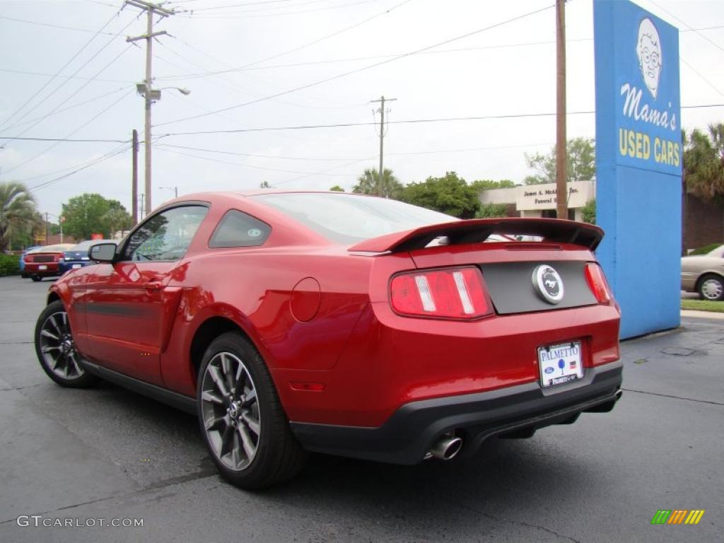 2011 Mustang GT/CS California Special Coupe - Red Candy Metallic / CS Charcoal Black/Carbon photo #32