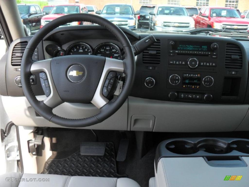 2011 Silverado 1500 LT Extended Cab 4x4 - Summit White / Light Titanium/Ebony photo #15