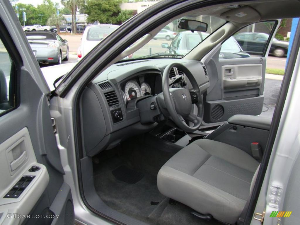 Medium Slate Gray Interior 2006 Dodge Dakota SLT Quad Cab Photo #48627964