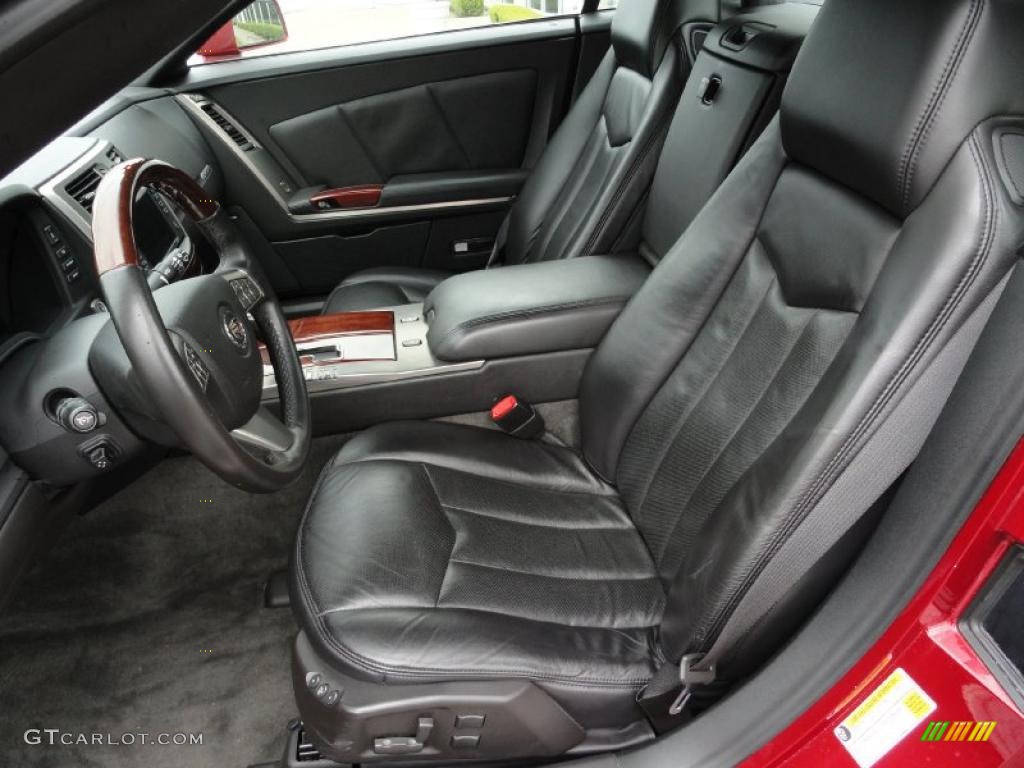 Ebony Interior 2008 Cadillac XLR Roadster Photo #48629995