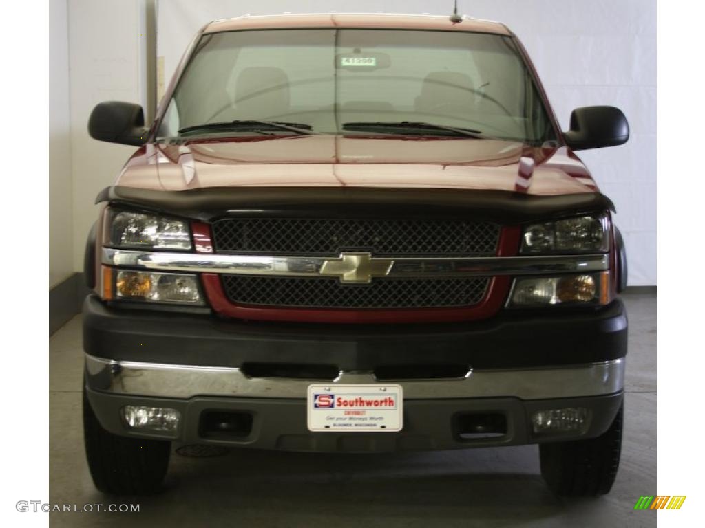 2004 Silverado 2500HD LT Crew Cab 4x4 - Sport Red Metallic / Dark Charcoal photo #4