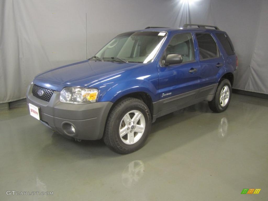 2007 Escape Hybrid 4WD - Vista Blue Metallic / Medium/Dark Flint photo #1