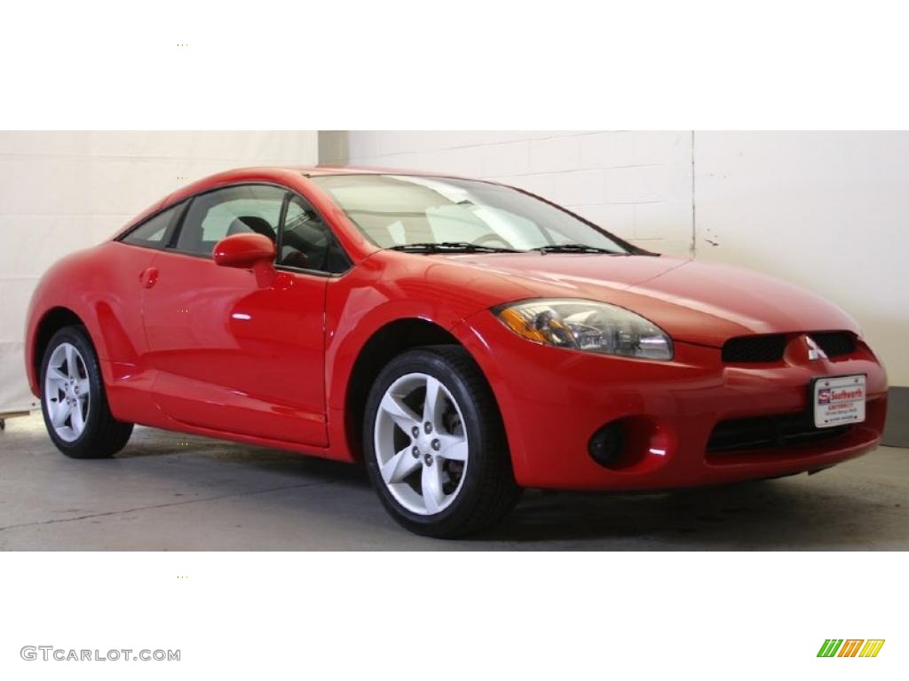 2006 Eclipse GS Coupe - Pure Red / Dark Charcoal photo #1