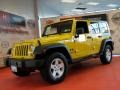 2008 Detonator Yellow Jeep Wrangler Unlimited X 4x4  photo #1