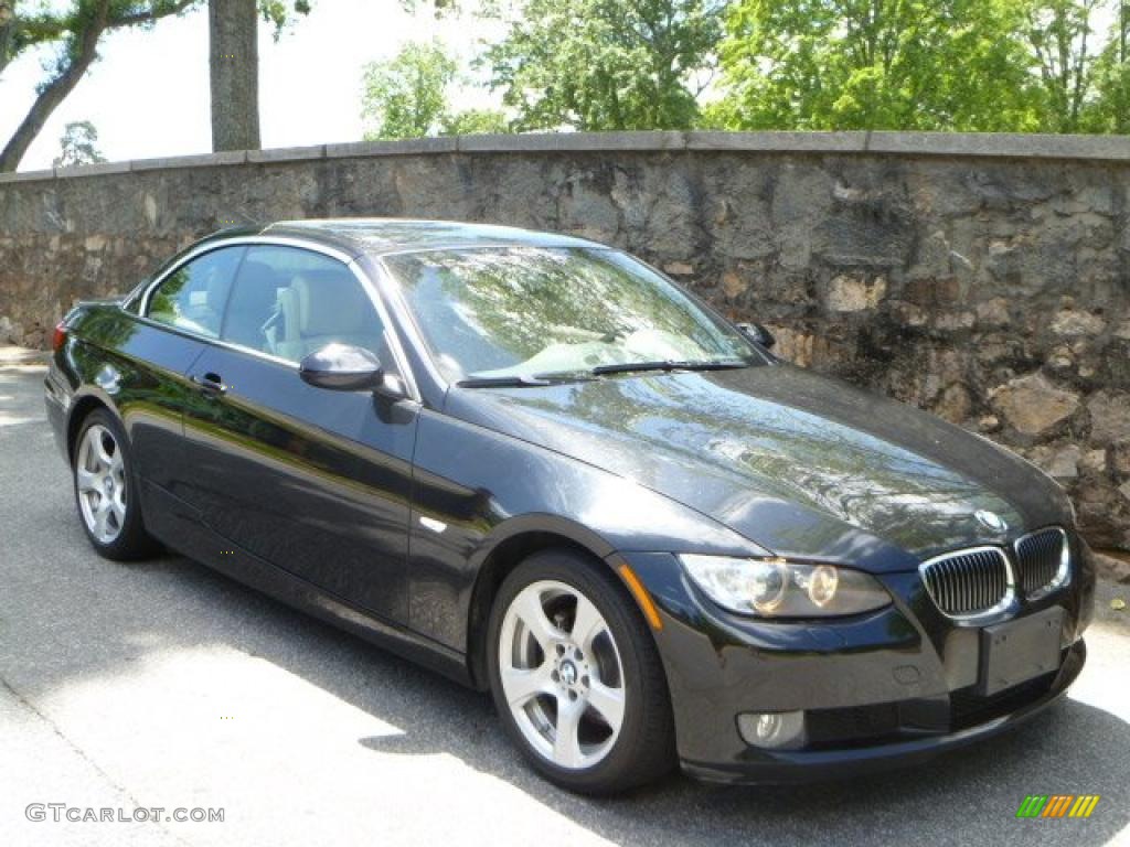 2008 3 Series 328i Convertible - Black Sapphire Metallic / Cream Beige photo #15