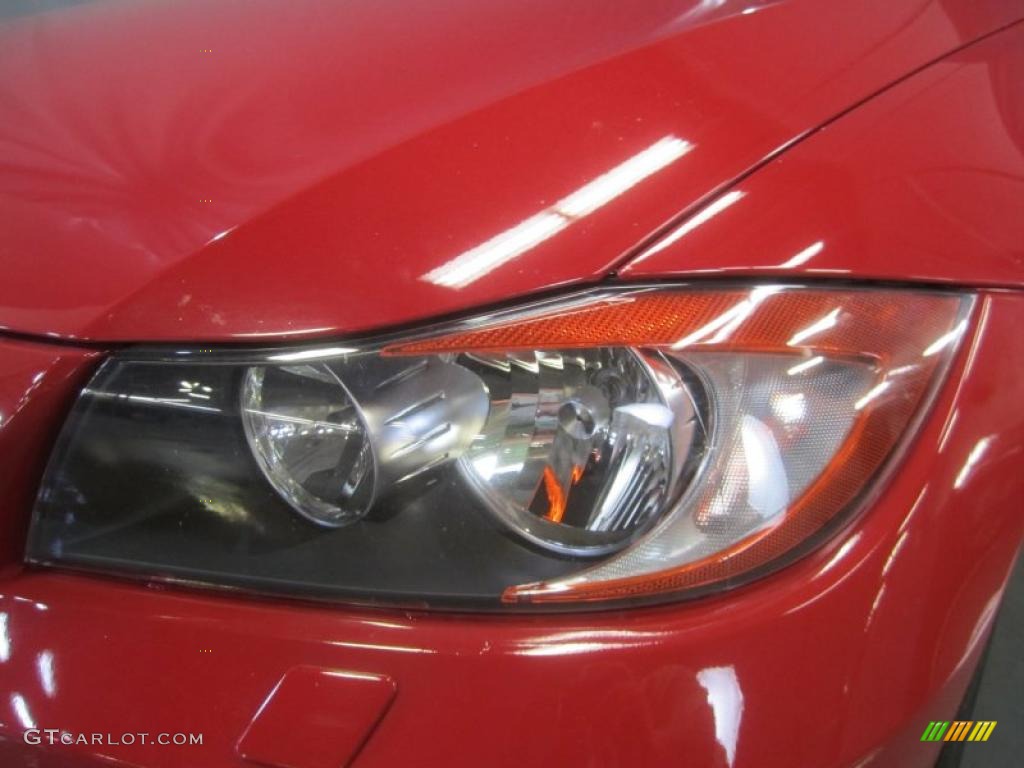 2008 3 Series 328xi Sedan - Crimson Red / Beige photo #4