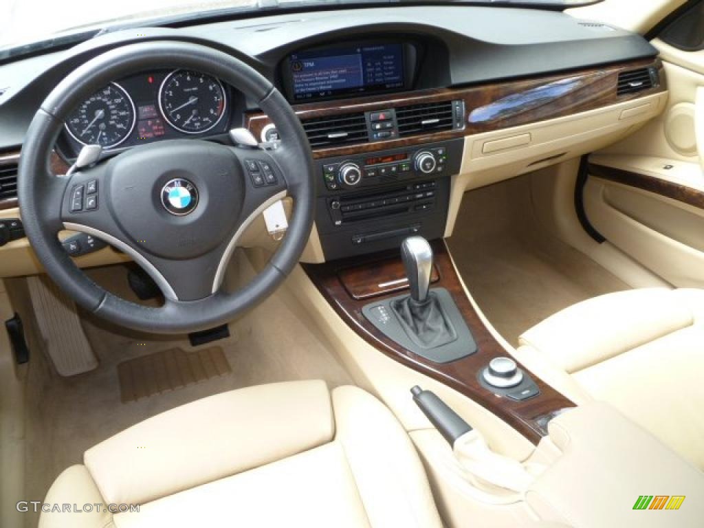 2008 3 Series 335i Sedan - Black Sapphire Metallic / Beige photo #8