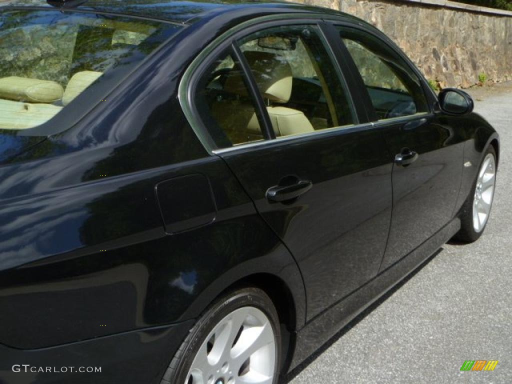 2008 3 Series 335i Sedan - Black Sapphire Metallic / Beige photo #12