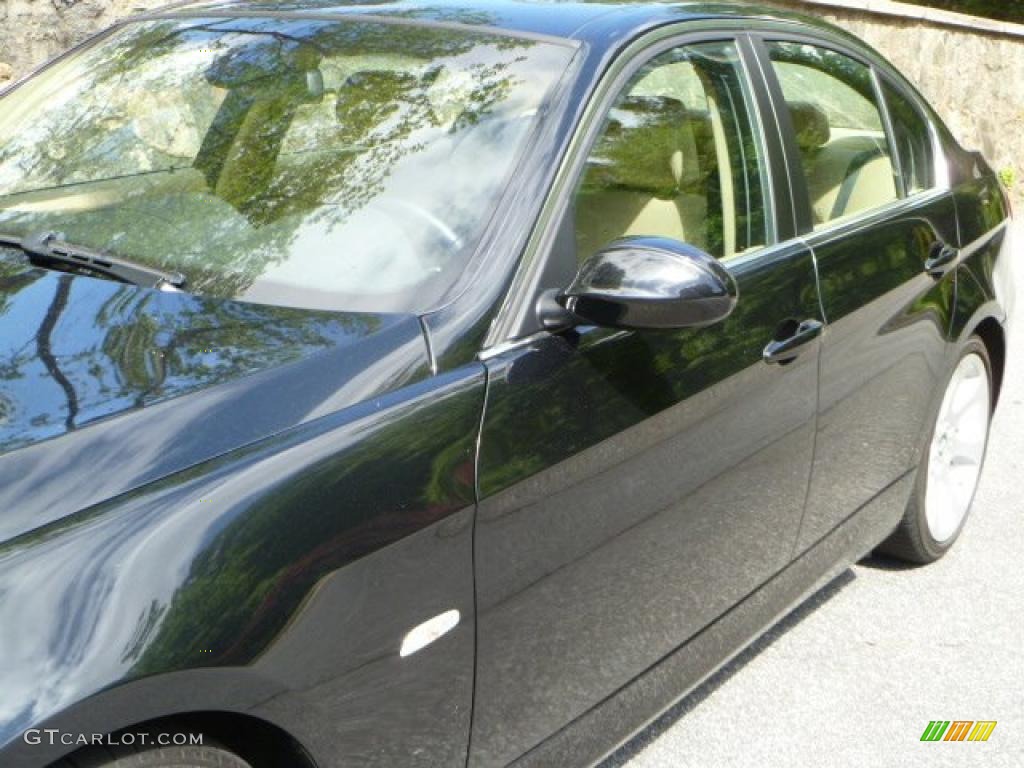2008 3 Series 335i Sedan - Black Sapphire Metallic / Beige photo #15